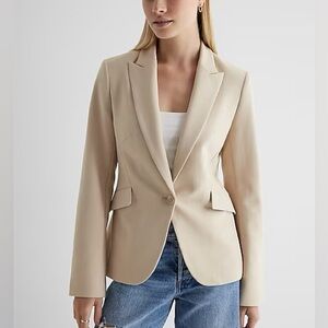 Editor Fitted One Button Blazer